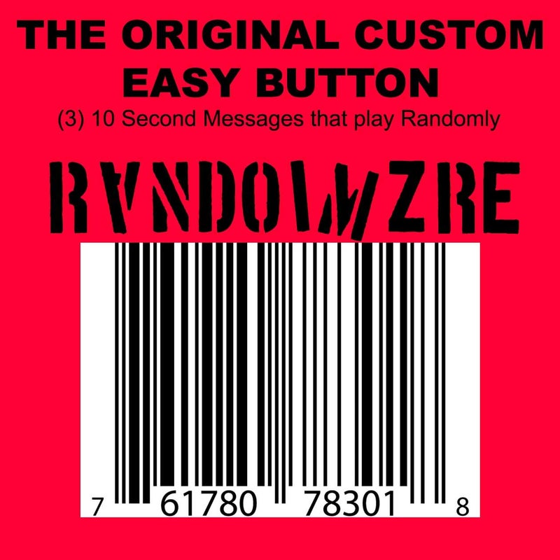 Custom Easy Button زر سهل مخصص "عشوائي" سجل 3 (ثلاثة) رسائل مدتها 10 ثوانٍ تُشغل عشوائيًا - Image 2